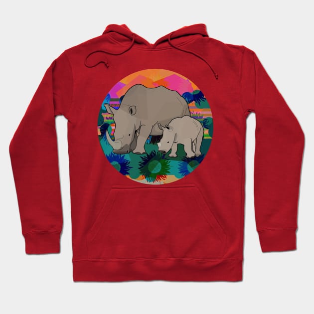 Rhinos Hoodie by momomoma